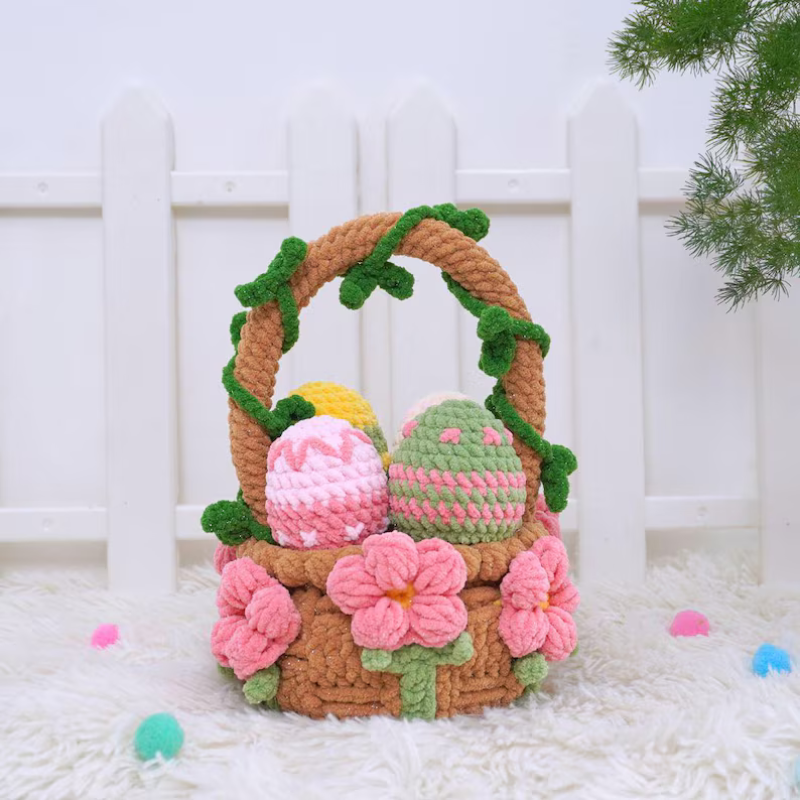 Bunny & Egg Basket Crochet Patterns Bundle (PDF Pattern)