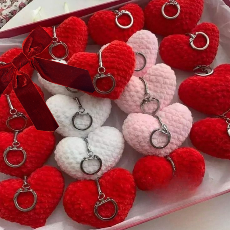Crochet Heart Keychain Pattern /keychain valentine's day (pdf pattern)