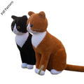 Tuxedo cat crochet pattern / (pdf download)