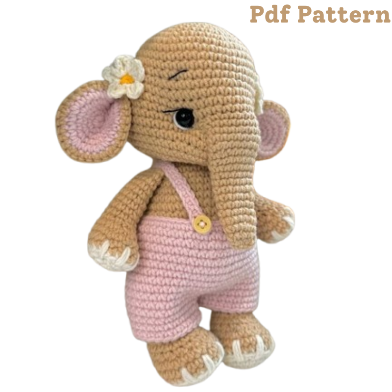 Crochet Little Elephant pattern (PDF Pattern)
