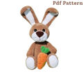 bunny crochet pattern english and german, (pdf pattern)
