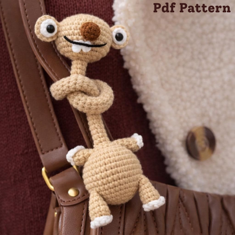 Sid the Sloth Crochet Pattern / Amigurumi Pattern, PDF crochet sid