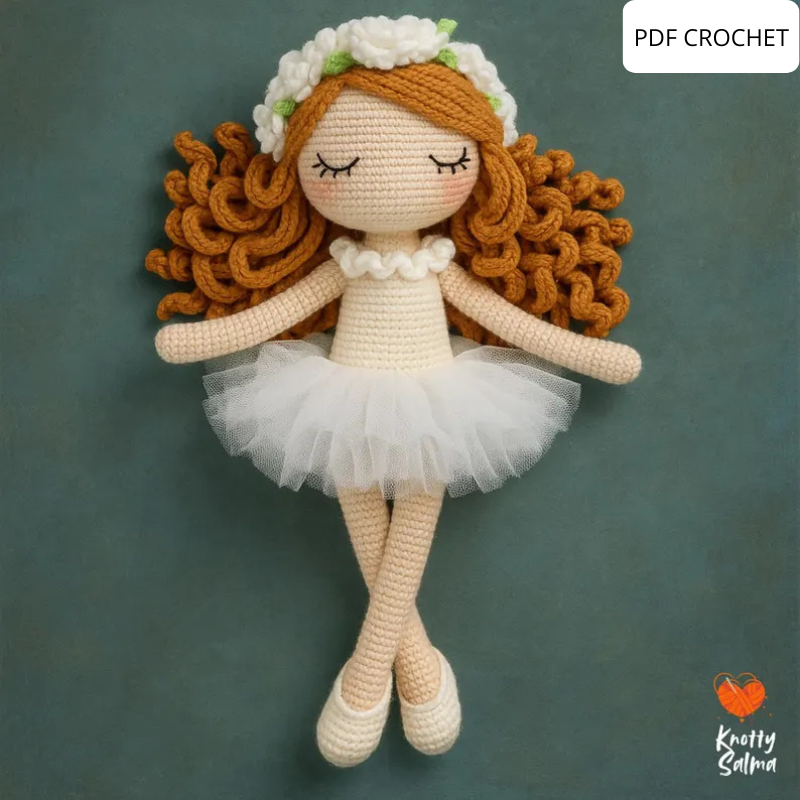 Amigurumi Angel & Ballerina Trio (PDF Pattern)