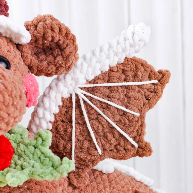 Gingerbread Dragon Crochet Pattern Christmas Crochet PDF Pattern
