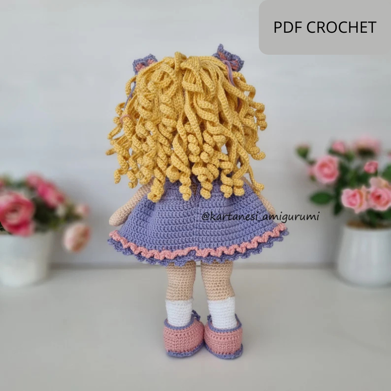 Nelly Crochet Doll Pattern: Amigurumi PDF Tutorial