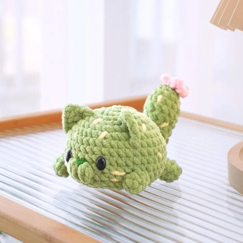 Cactus Cat Crochet Patterns Bundle, Pretty Cactus Cat Pdf Pattern