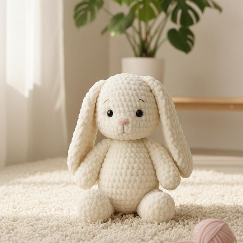 Floppy Bunny Crochet Pattern: Amigurumi Rabbit(PDF Pattern)