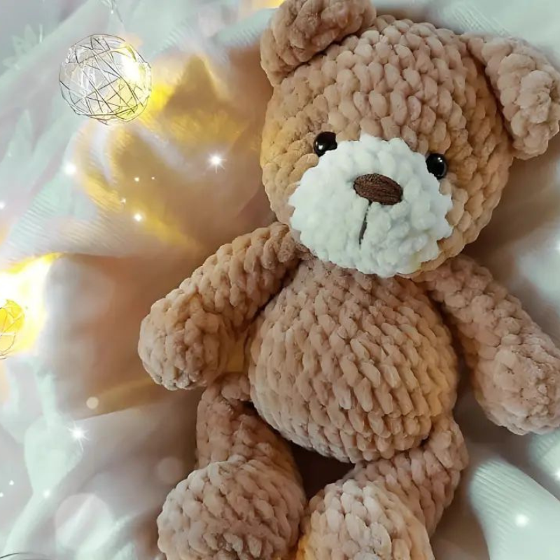 Plush Teddy Bear Crochet Pattern • Beginner Amigurumi Pdf Pattern