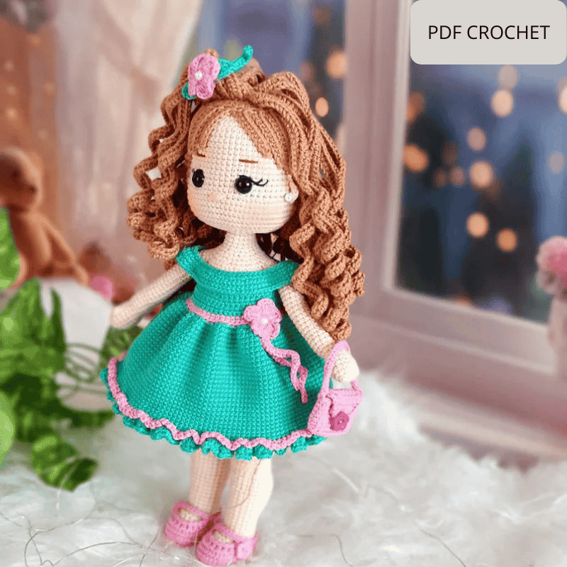 Zümrüt Doll: Crochet Amigurumi Pattern (PDF)