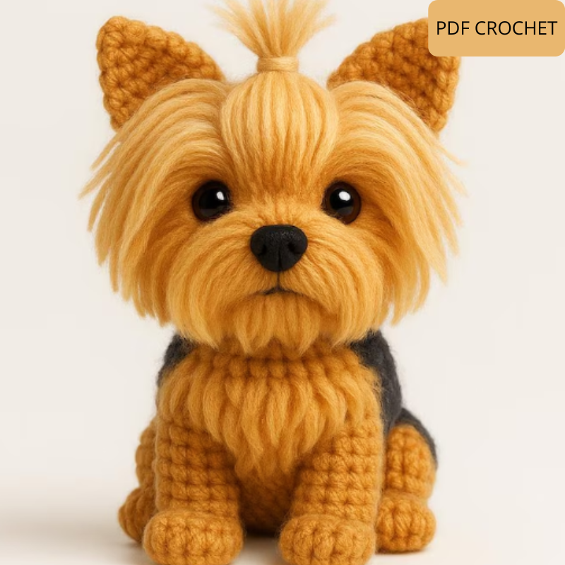 Amigurumi Dog PDF Pattern in 5 Languages